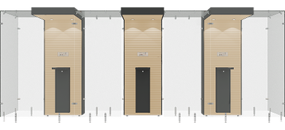 3SP160, Maple wooden panel, Black steel frame