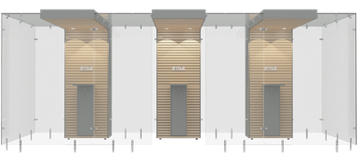 3SP200, Maple wooden panel, Grey steel frame