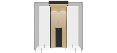 SP160, Maple wooden panel, Black steel frame